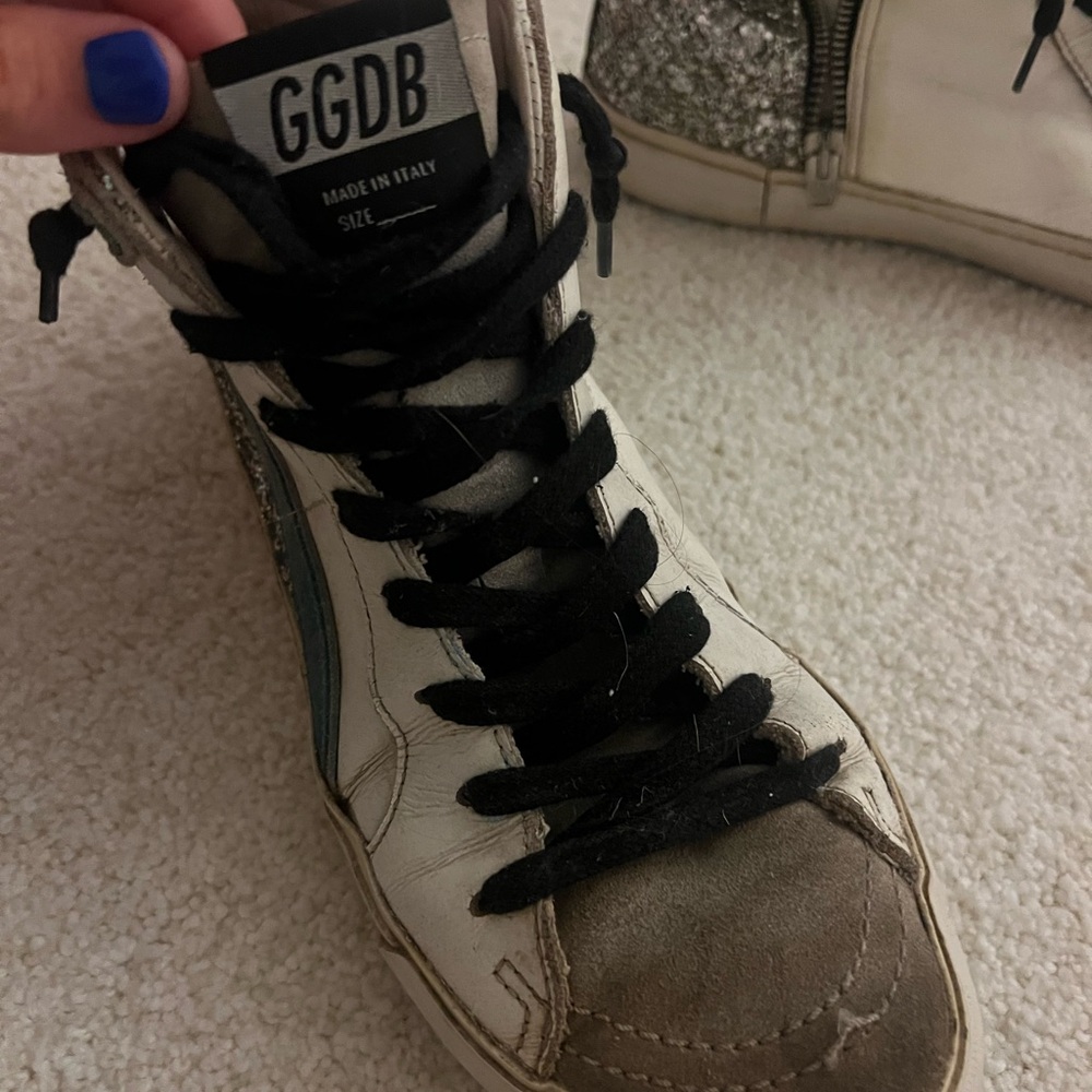 Well loved golden goose box and authenticity included with purchase!